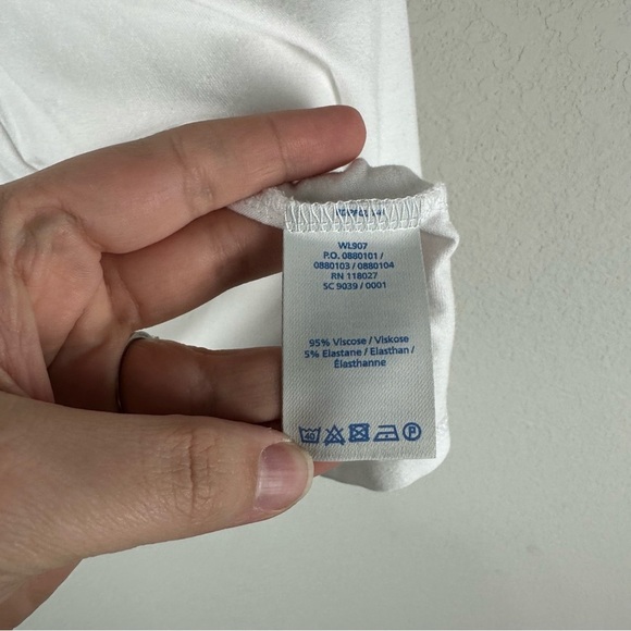 Boden White Jersey V-Neck Easy Vest Tank Top Size 6 - Picture 4 of 5